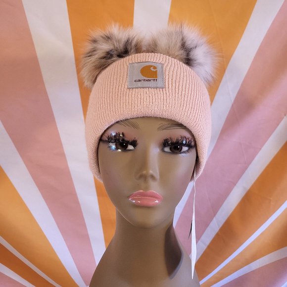 Carhartt Dual Kitty Puff Beanie (REAL BOBCAT FUR) - Picture 6 of 9